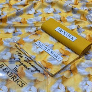 I .B FABRICS LAWN BONANZA - Color Yellow